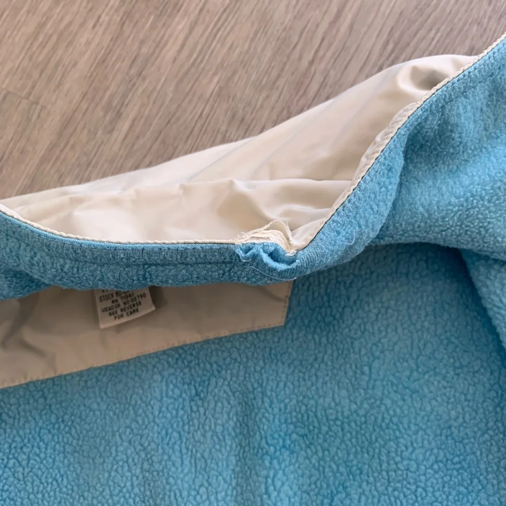 L.L. BEAN vintage cream fleece lined puffer M - Picture 9 of 10